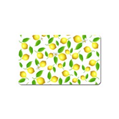 Lemon Pattern Magnet (name Card) by Valentinaart