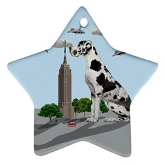 Great Dane Ornament (star) by Valentinaart