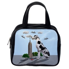 Great Dane Classic Handbags (one Side) by Valentinaart