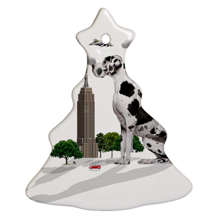 Great Dane Christmas Tree Ornament (Two Sides)