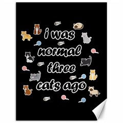 I Was Normal Three Cats Ago Canvas 12  X 16   by Valentinaart