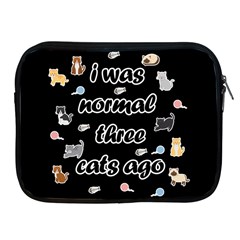 I Was Normal Three Cats Ago Apple Ipad 2/3/4 Zipper Cases