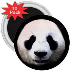 Panda Face 3  Magnets (10 Pack)  by Valentinaart