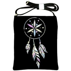 Dreamcatcher  Shoulder Sling Bags by Valentinaart