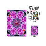 Fantasy Cherry Flower Mandala Pop Art Playing Cards 54 (Mini)  Front - Diamond7