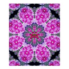 Fantasy Cherry Flower Mandala Pop Art Shower Curtain 60  X 72  (medium)  by pepitasart