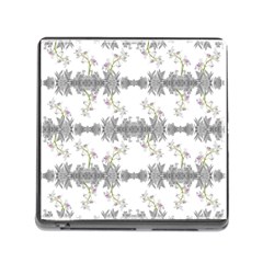 Floral Collage Pattern Memory Card Reader (square) by dflcprints