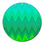 Zig Zag Chevron Classic Pattern Round Mousepads Front