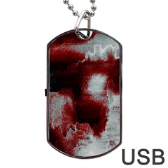 Ombre Dog Tag Usb Flash (one Side) by ValentinaDesign