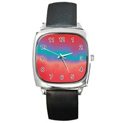 Ombre Square Metal Watch by ValentinaDesign