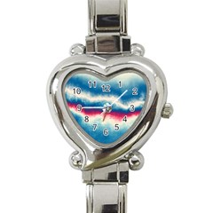 Ombre Heart Italian Charm Watch by ValentinaDesign