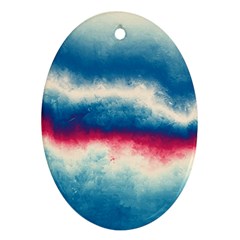 Ombre Oval Ornament (two Sides) by ValentinaDesign