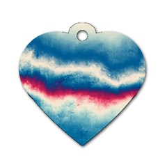 Ombre Dog Tag Heart (one Side) by ValentinaDesign