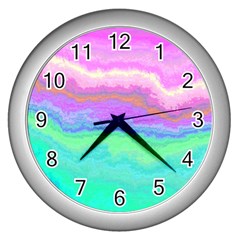 Ombre Wall Clocks (silver)  by ValentinaDesign