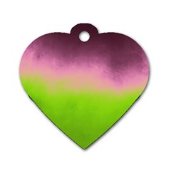 Ombre Dog Tag Heart (One Side)