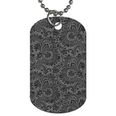 Floral Pattern Dog Tag (one Side) by ValentinaDesign