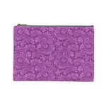 Floral pattern Cosmetic Bag (Large)  Front