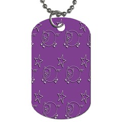 Pig Star Pattern Wallpaper Vector Dog Tag (two Sides) by Nexatart