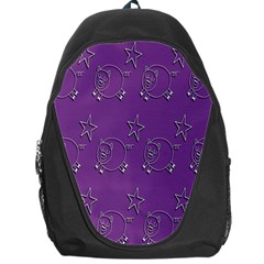 Pig Star Pattern Wallpaper Vector Backpack Bag by Nexatart