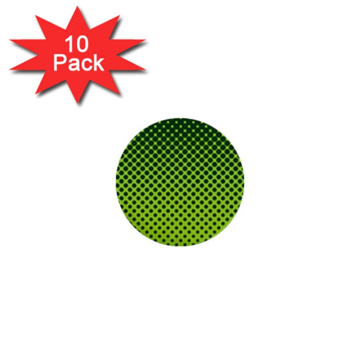 Halftone Circle Background Dot 1  Mini Buttons (10 pack) 