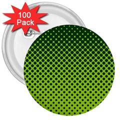 Halftone Circle Background Dot 3  Buttons (100 Pack) 