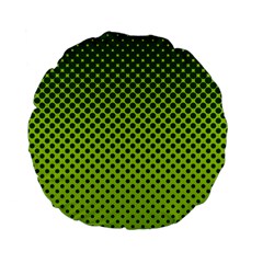 Halftone Circle Background Dot Standard 15  Premium Flano Round Cushions by Nexatart