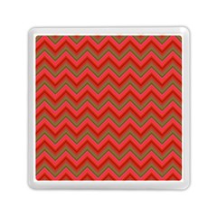 Background Retro Red Zigzag Memory Card Reader (square) 