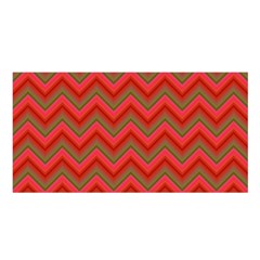 Background Retro Red Zigzag Satin Shawl by Nexatart