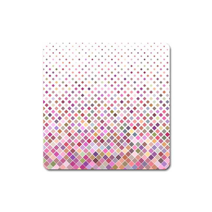 Pattern Square Background Diagonal Square Magnet