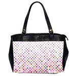 Pattern Square Background Diagonal Office Handbags (2 Sides)  Front