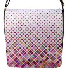 Pattern Square Background Diagonal Flap Messenger Bag (s) by Nexatart