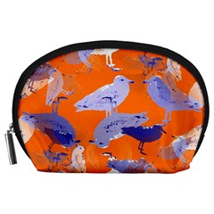 Seagull Gulls Coastal Bird Bird Accessory Pouches (large)  by Nexatart