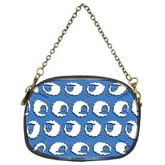 Sheep Pattern Wallpaper Vector Chain Purses (two Sides) 