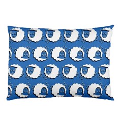 Sheep Pattern Wallpaper Vector Pillow Case by Nexatart