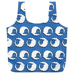 Sheep Pattern Wallpaper Vector Full Print Recycle Bags (l)  by Nexatart