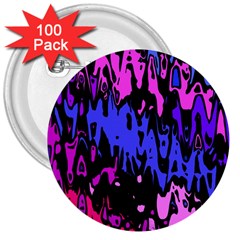 Modern Abstract 46b 3  Buttons (100 pack) 