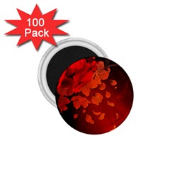 Cherry Blossom, Red Colors 1 75  Magnets (100 Pack)  by FantasyWorld7