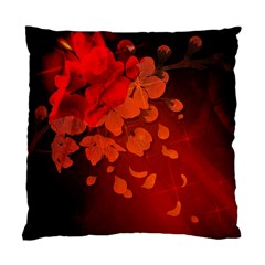 Cherry Blossom, Red Colors Standard Cushion Case (two Sides) by FantasyWorld7