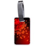 Cherry Blossom, Red Colors Luggage Tags (One Side)  Front