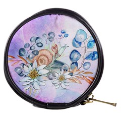 Snail And Waterlily, Watercolor Mini Makeup Bags by FantasyWorld7