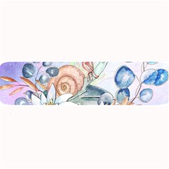 Snail And Waterlily, Watercolor Large Bar Mats by FantasyWorld7