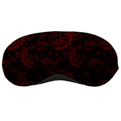 Dark Red Flourish Sleeping Masks