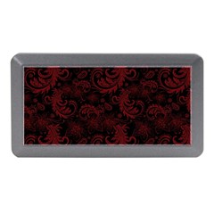 Dark Red Flourish Memory Card Reader (mini) by gatterwe