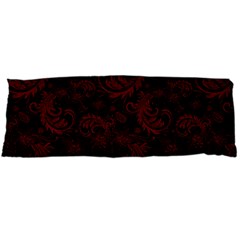 Dark Red Flourish Body Pillow Case (dakimakura) by gatterwe