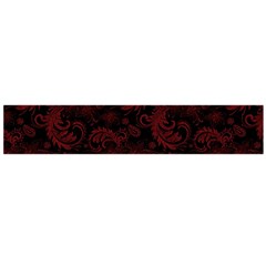 Dark Red Flourish Flano Scarf (large) by gatterwe