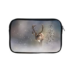 Santa Claus Reindeer In The Snow Apple Macbook Pro 13  Zipper Case