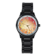 Flower Power, Cherry Blossom Stainless Steel Round Watch by FantasyWorld7