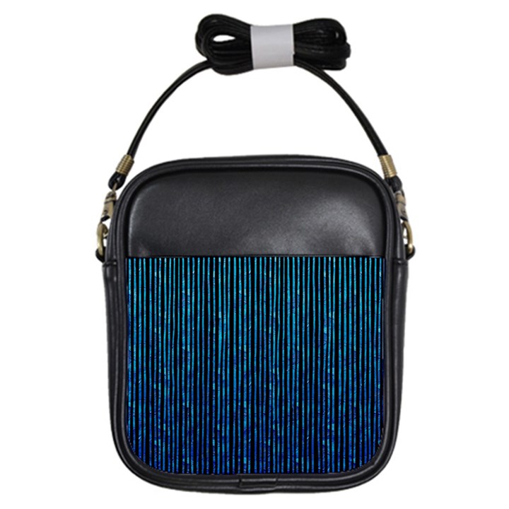 Stylish Abstract Blue Strips Girls Sling Bags