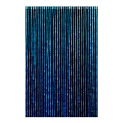 Stylish Abstract Blue Strips Shower Curtain 48  X 72  (small)  by gatterwe