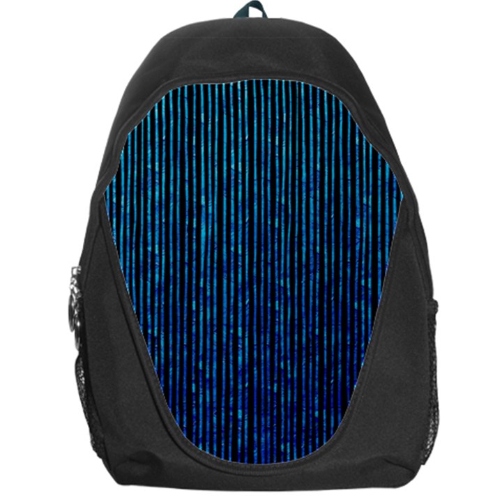 Stylish Abstract Blue Strips Backpack Bag